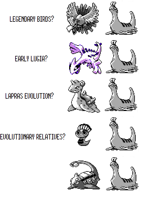 Lugia (Pokémon), Scratchpad